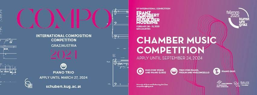 12й Международный конкурс камерной музыки Franz Schubert und die Musik der Moderne 2025 & Международный конкурс PIANO TRIO 2024